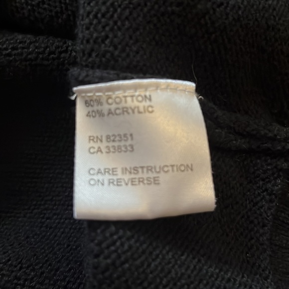 Shushu black cowl neck sweater dress size large - Picture 5 of 5